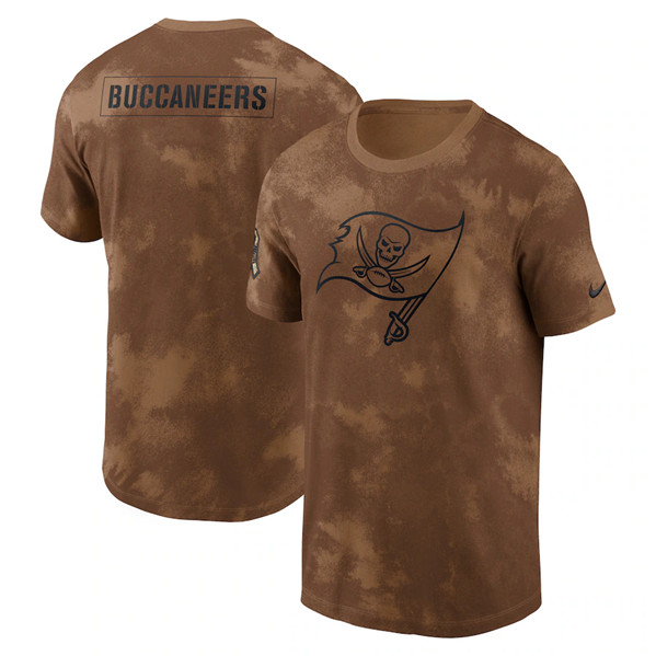 Men's Tampa Bay Buccaneers 2023 Brown Salute To Service Sideline T-Shirt